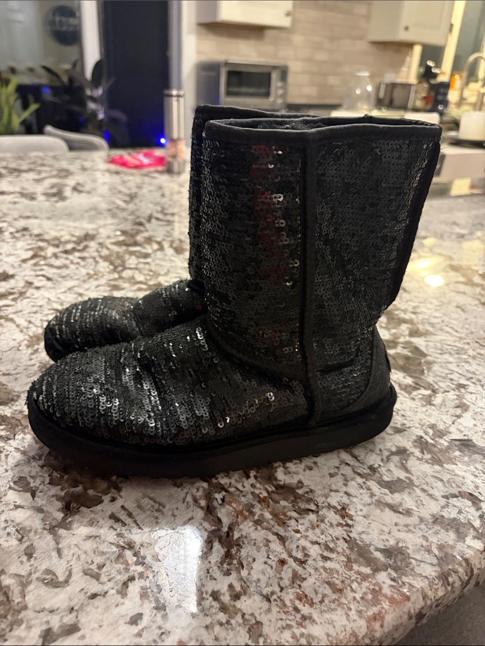 UGG Black Sequin Boots